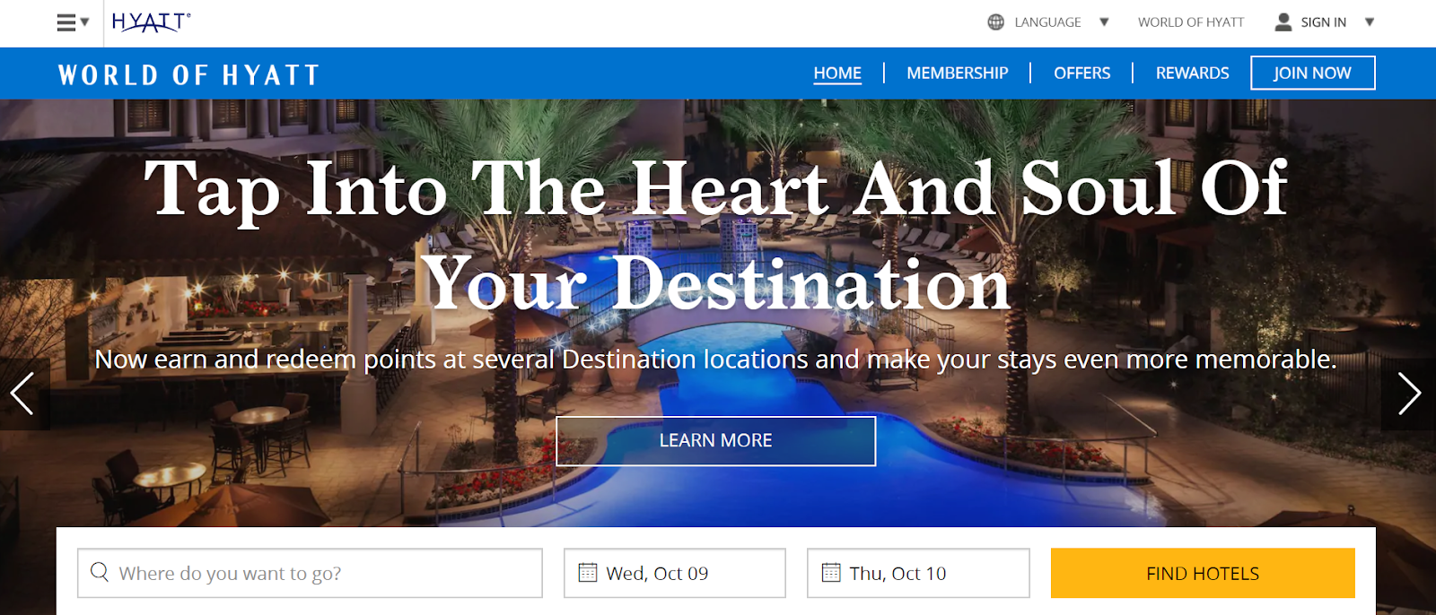  برنامه وفاداری Hyatt 