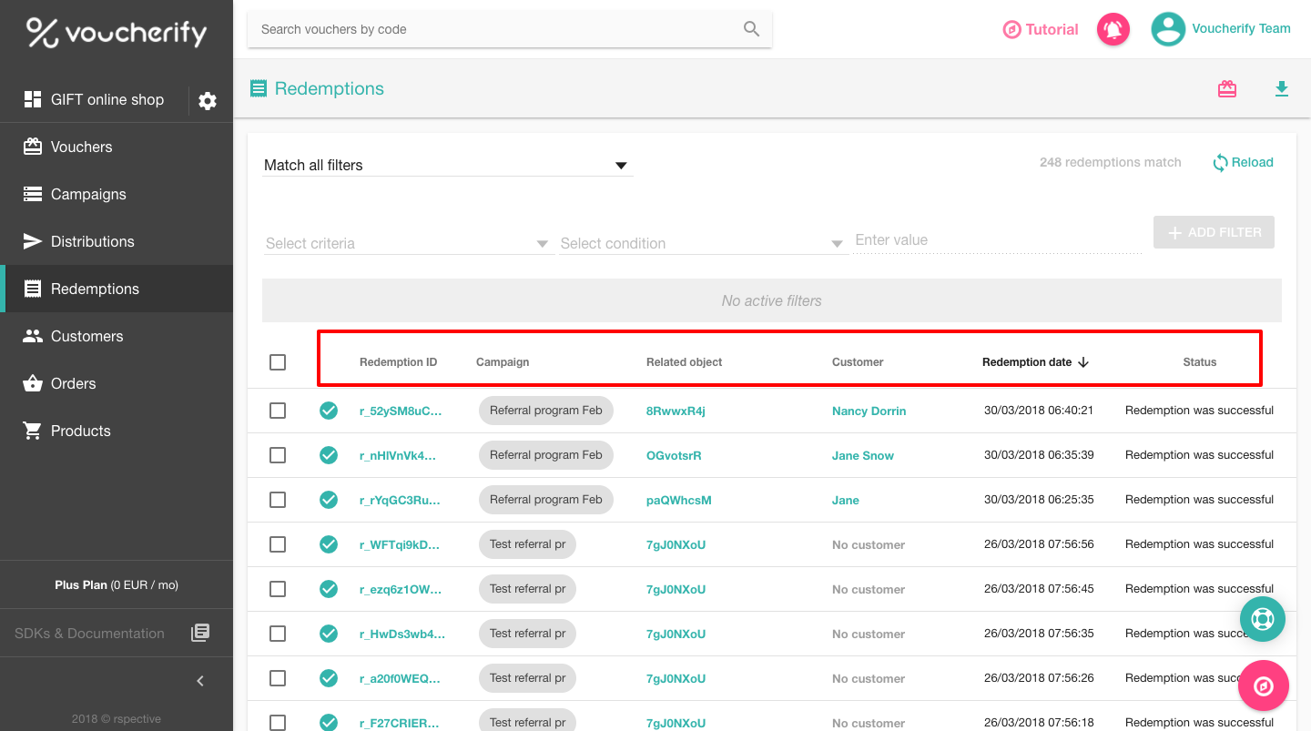  Voucherify - بازخریدهای خود را کنترل کنید 