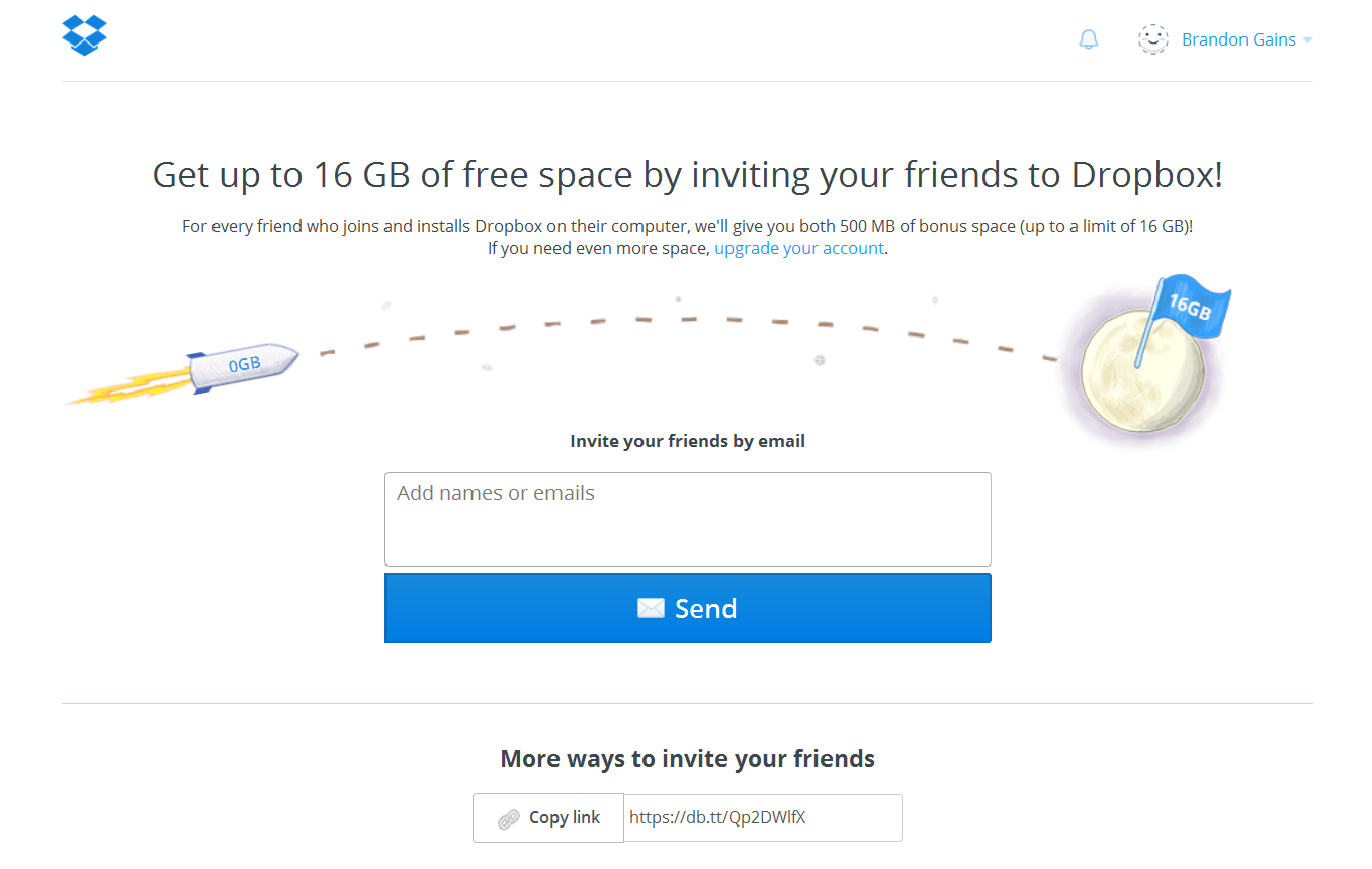 Dropbox Referral Program Referral