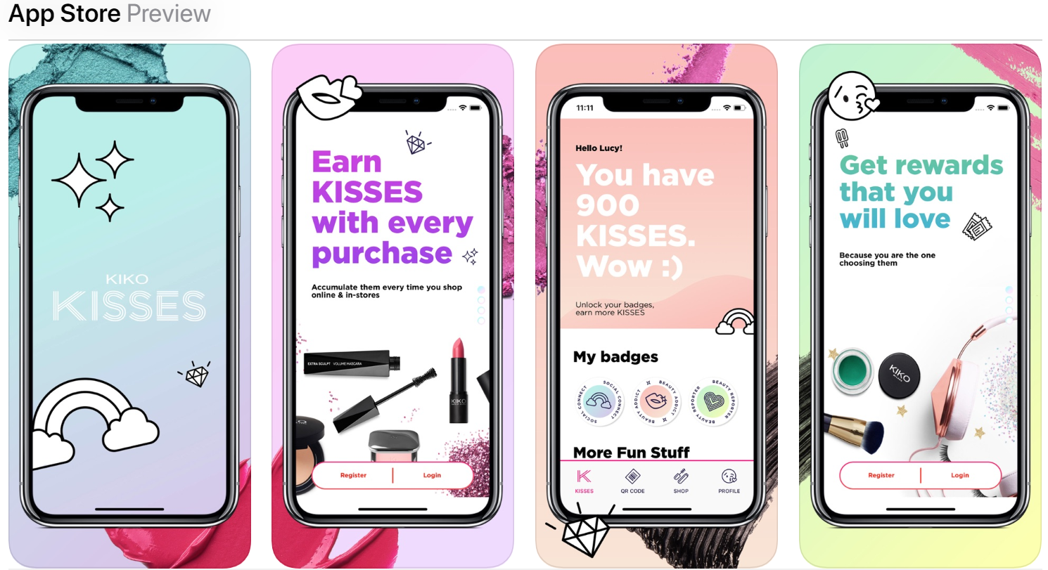  برنامه موبایل Kiko Milano 