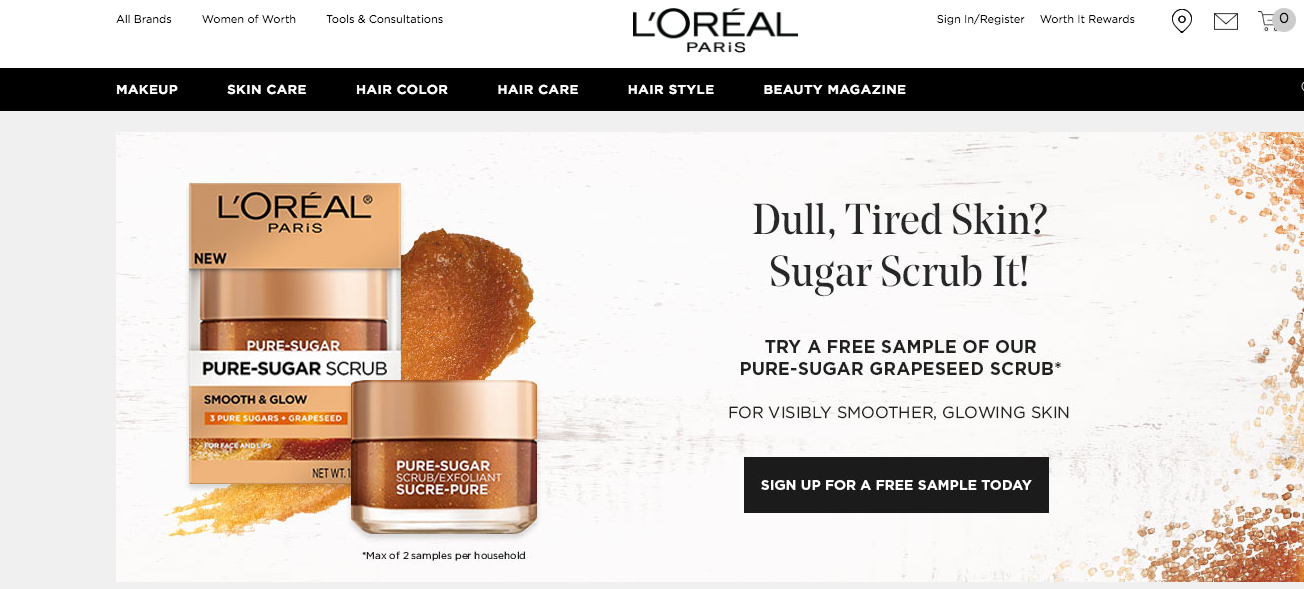  کمپین نمونه آزاد L'Oreal 