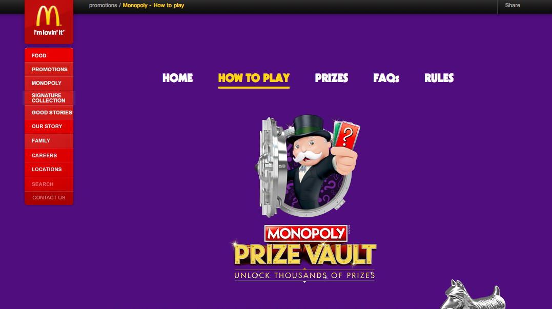  نمونه انحصار مک دونالد از بازیهای تبلیغاتی 