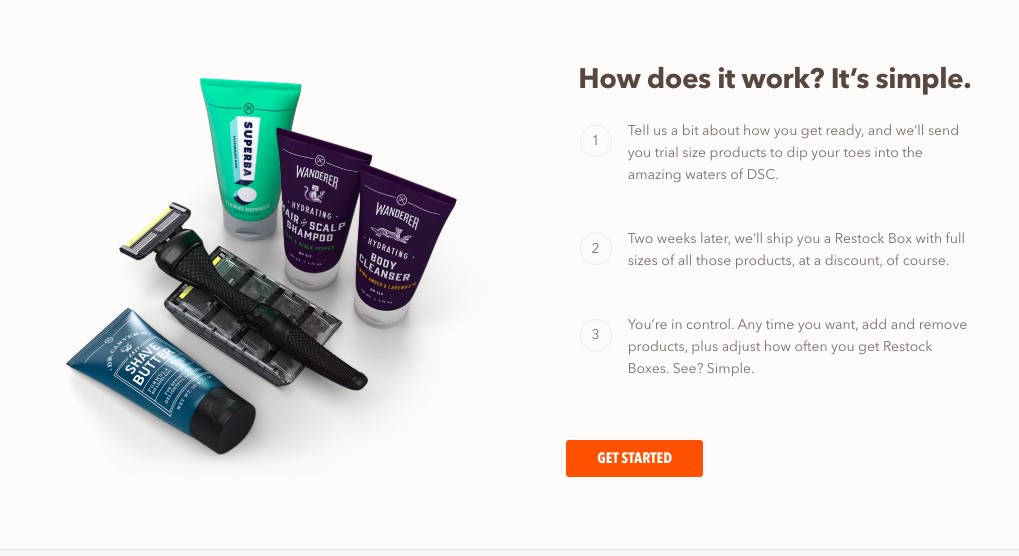  DollarShaveClub آزمایشهای رایگان 