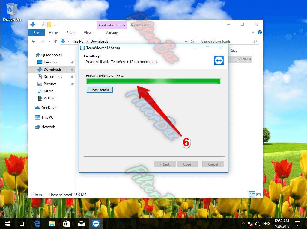 آموزش نصب برنامه تیم وییور