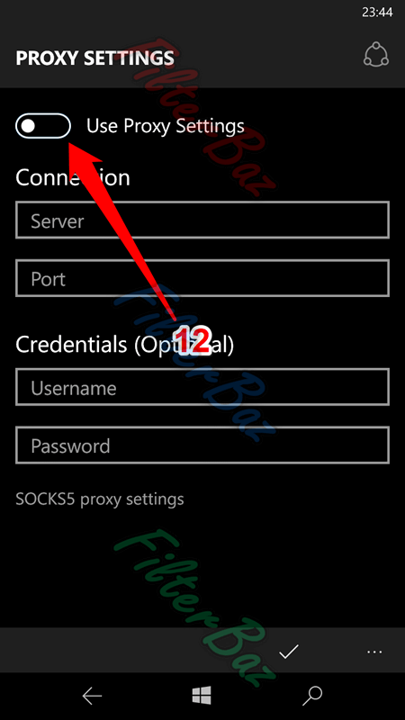 پروکسی ویندوز فون